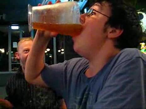 Pitcher of Beer Chug